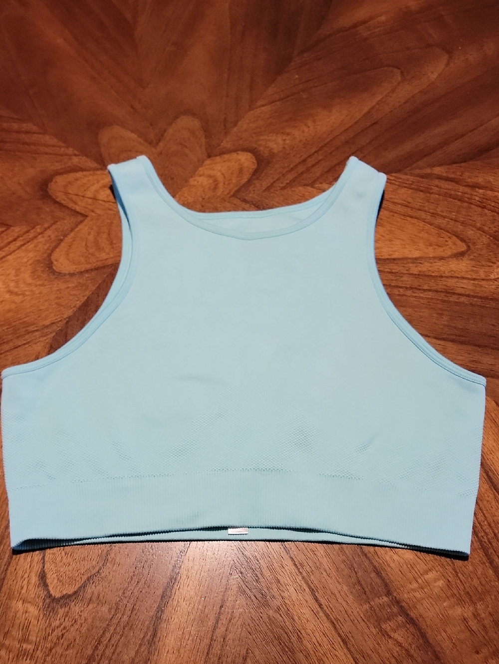 Light Mint Green Cropped Sports Bra Tank